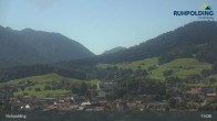 Archiv Foto Webcam Panorama Ruhpolding: Ort und Berge 12:00