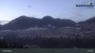 Archiv Foto Webcam Panorama Ruhpolding: Ort und Berge 07:00