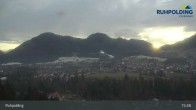 Archiv Foto Webcam Panorama Ruhpolding: Ort und Berge 14:00