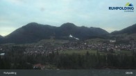 Archiv Foto Webcam Panorama Ruhpolding: Ort und Berge 07:00