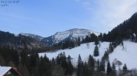 Archiv Foto Webcam Oberstaufen - Blick Hochgrat vom Biohotel Schratt 13:00