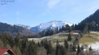 Archiv Foto Webcam Oberstaufen - Blick Hochgrat vom Biohotel Schratt 13:00