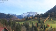 Archiv Foto Webcam Oberstaufen - Blick Hochgrat vom Biohotel Schratt 11:00