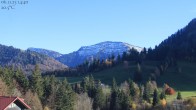 Archiv Foto Webcam Oberstaufen - Blick Hochgrat vom Biohotel Schratt 13:00