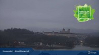 Archived image Webcam View Danube and Abbey Melk 01:00