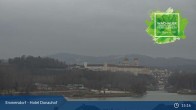Archived image Webcam View Danube and Abbey Melk 09:00