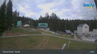 Archived image Webcam Zelezna Ruda - Base station Spicak 18:00