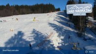 Archived image Webcam Zelezna Ruda - Nad Nadrazim ski lifts 14:00