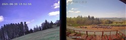 Archiv Foto Webcam Niedersfeld: Ausblick von der Hochheidehütte 13:00