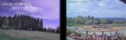 Archiv Foto Webcam Niedersfeld: Ausblick von der Hochheidehütte 13:00