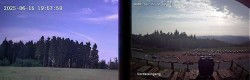 Archiv Foto Webcam Niedersfeld: Ausblick von der Hochheidehütte 19:00