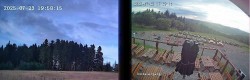 Archiv Foto Webcam Niedersfeld: Ausblick von der Hochheidehütte 19:00