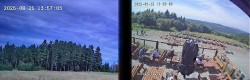 Archiv Foto Webcam Niedersfeld: Ausblick von der Hochheidehütte 13:00