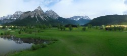 Archiv Foto Webcam Golfclub Zugspitze-Tirol Ehrwald-Lermoos 21:00