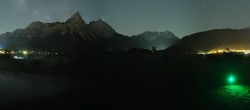 Archived image Webcam Ehrwald-Lermoos: Golf Club Zugspitze 01:00