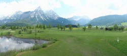 Archived image Webcam Ehrwald-Lermoos: Golf Club Zugspitze 13:00