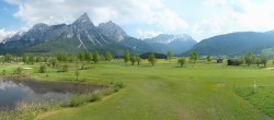 Archived image Webcam Ehrwald-Lermoos: Golf Club Zugspitze 15:00