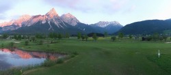 Archived image Webcam Ehrwald-Lermoos: Golf Club Zugspitze 19:00