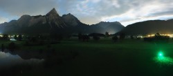 Archiv Foto Webcam Golfclub Zugspitze-Tirol Ehrwald-Lermoos 23:00