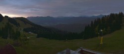Archived image Webcam Lenggries-Brauneck: Bayern Hütte 19:00