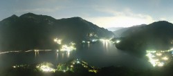 Archiv Foto Webcam Valle di Ledro - Blick auf den Ledrosee 23:00