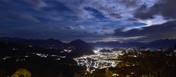 Archiv Foto Webcam Viktorsberg - Blick auf Feldkirch 23:00