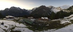 Archived image Webcam Brandnertal Valley - Top Station Palüd 06:00