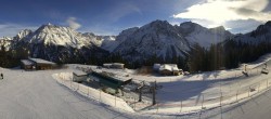 Archived image Webcam Brandnertal Valley - Top Station Palüd 13:00