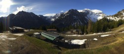 Archived image Webcam Brandnertal Valley - Top Station Palüd 07:00