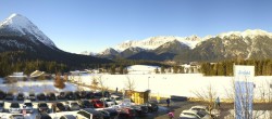 Archived image Webcam Leutasch Moos - Rödlach Parking 13:00