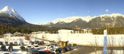 Archived image Webcam Leutasch Moos - Rödlach Parking 11:00