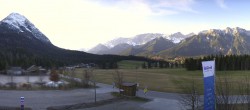 Archived image Webcam Leutasch Moos - Rödlach Parking 17:00