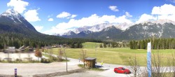 Archiv Foto Webcam Leutasch Moos - Rödlach Parkplatz 13:00