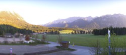 Archived image Webcam Leutasch Moos - Rödlach Parking 05:00