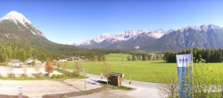 Archiv Foto Webcam Leutasch Moos - Rödlach Parkplatz 07:00