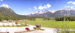 Archiv Foto Webcam Leutasch Moos - Rödlach Parkplatz 09:00