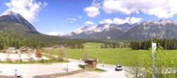 Archiv Foto Webcam Leutasch Moos - Rödlach Parkplatz 09:00