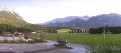 Archiv Foto Webcam Leutasch Moos - Rödlach Parkplatz 06:00