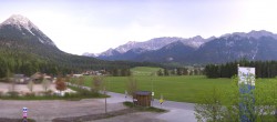 Archiv Foto Webcam Leutasch Moos - Rödlach Parkplatz 07:00