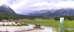 Archiv Foto Webcam Leutasch Moos - Rödlach Parkplatz 12:00