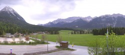 Archiv Foto Webcam Leutasch Moos - Rödlach Parkplatz 16:00