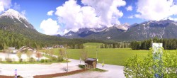 Archiv Foto Webcam Leutasch Moos - Rödlach Parkplatz 09:00