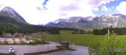 Archiv Foto Webcam Leutasch Moos - Rödlach Parkplatz 13:00