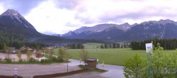 Archiv Foto Webcam Leutasch Moos - Rödlach Parkplatz 05:00