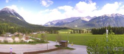 Archiv Foto Webcam Leutasch Moos - Rödlach Parkplatz 07:00