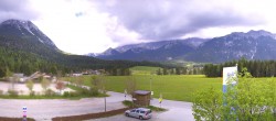 Archiv Foto Webcam Leutasch Moos - Rödlach Parkplatz 09:00