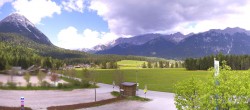 Archiv Foto Webcam Leutasch Moos - Rödlach Parkplatz 11:00