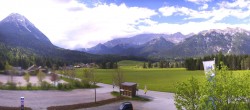 Archiv Foto Webcam Leutasch Moos - Rödlach Parkplatz 15:00