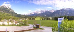 Archiv Foto Webcam Leutasch Moos - Rödlach Parkplatz 07:00