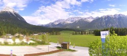 Archiv Foto Webcam Leutasch Moos - Rödlach Parkplatz 07:00